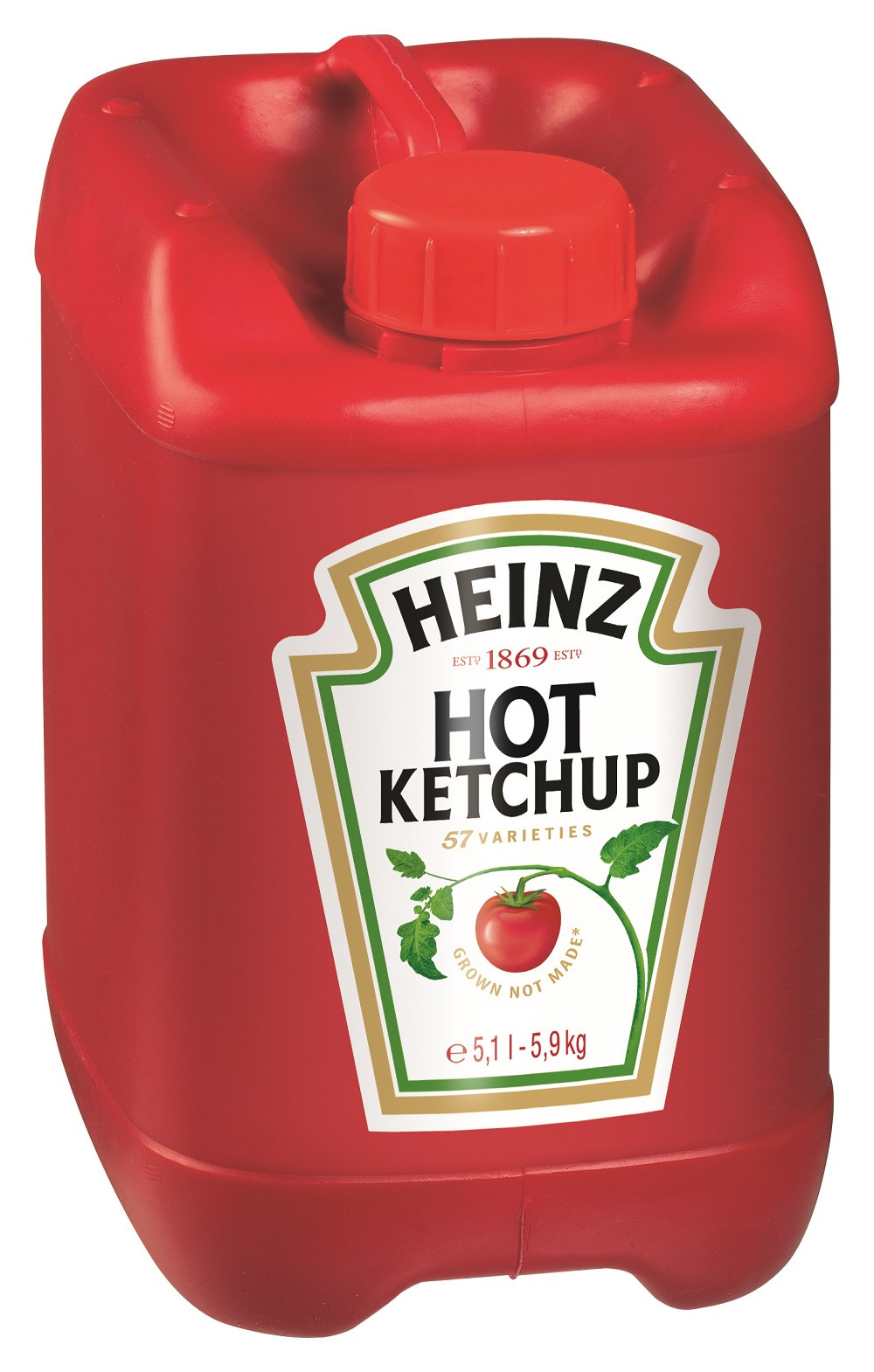 Heinz Hot ketchup 5.1L 5.9kg bidon