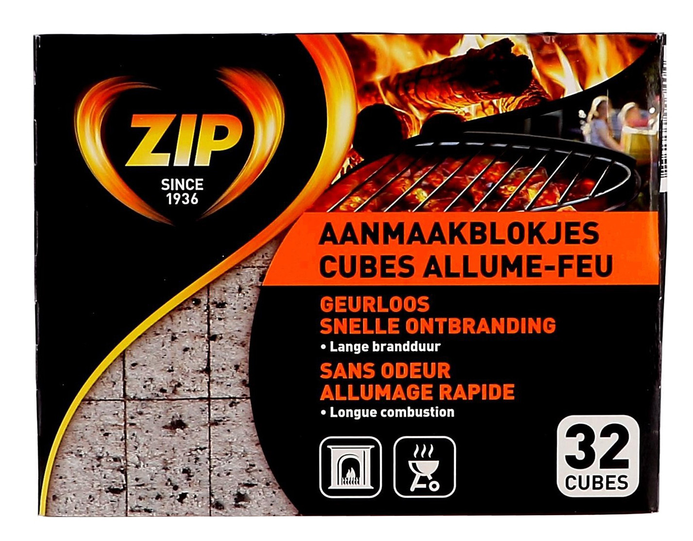 ZIP Energy Original cubes allume-feux 32pc Achat En Ligne - Nevejan