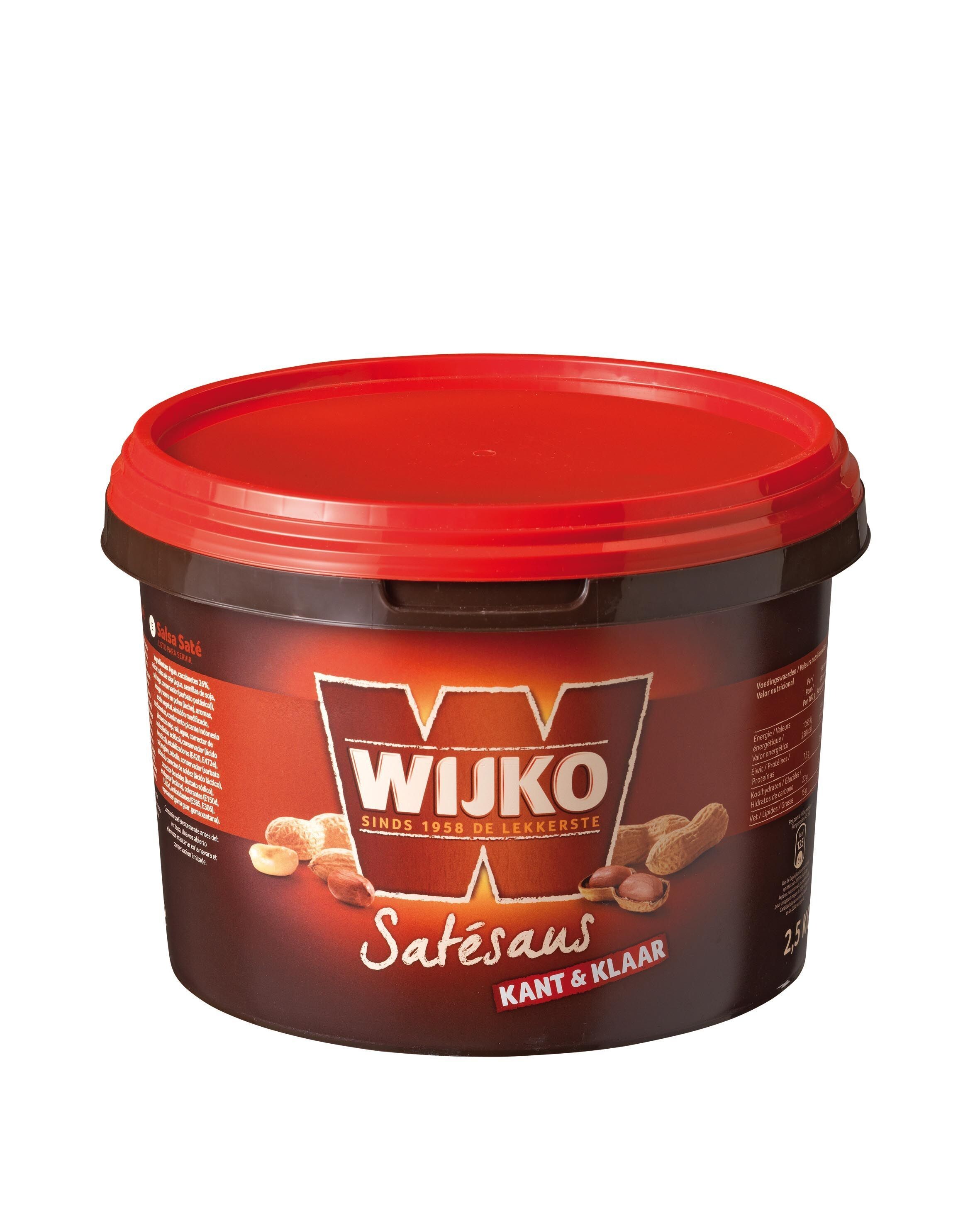 Wijko Sauce Saté pret à l'emploi 2.5kg seau