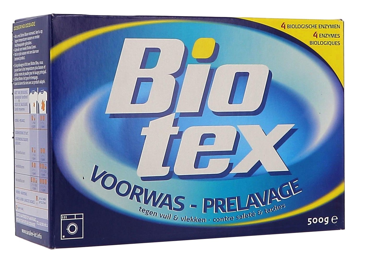 Biotex 4kg bleu prélavage & lessive couleurs 
