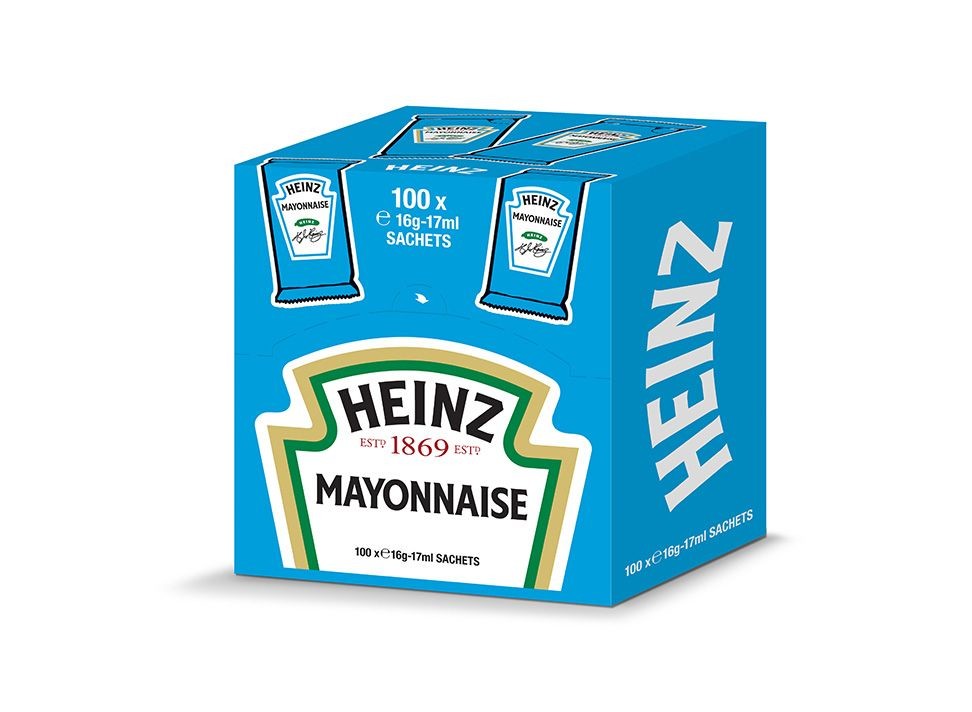 Mayonaiseporties in zakjes 100x16gr Heinz