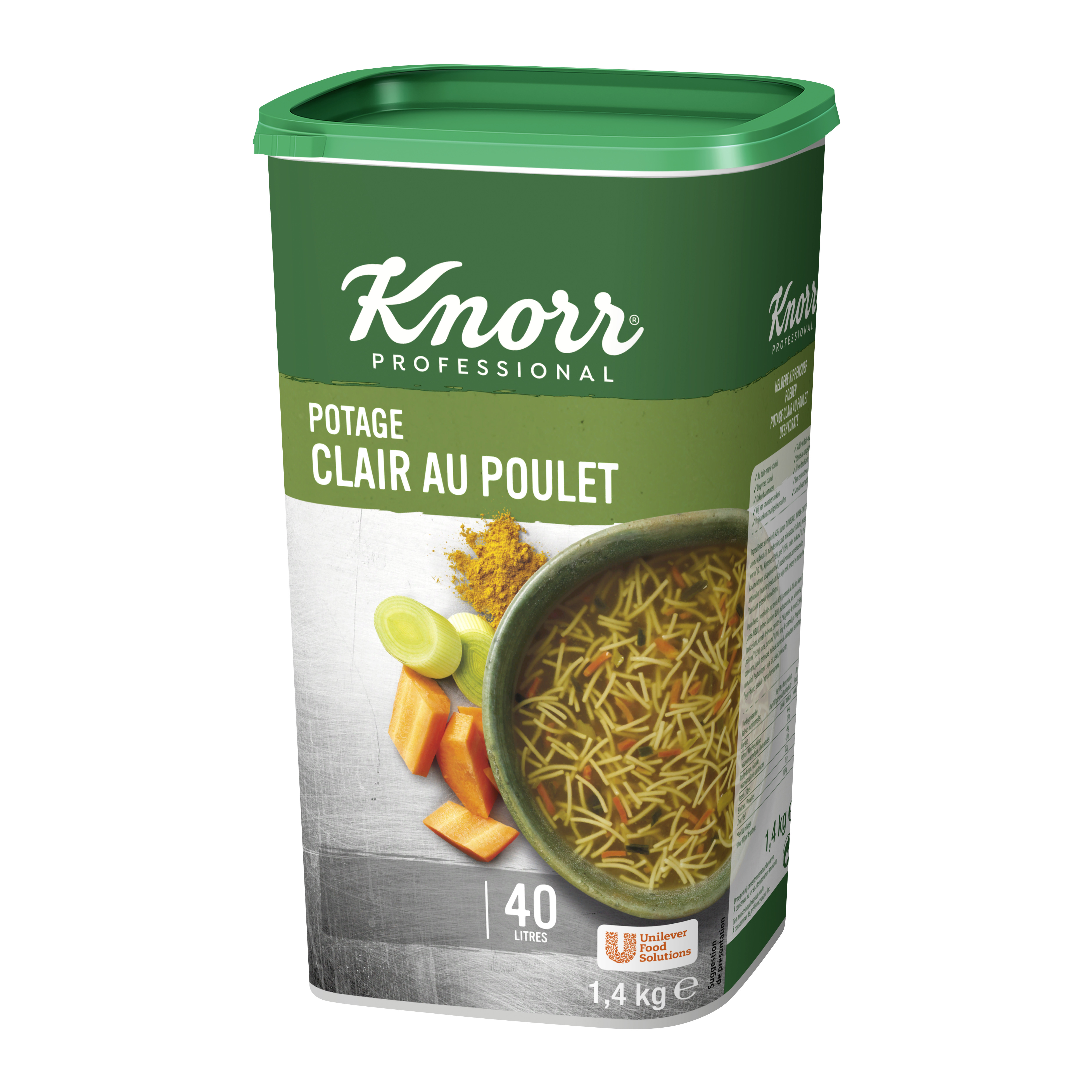 Knorr soupe claire au poulet double chicken 1.4kg Professional