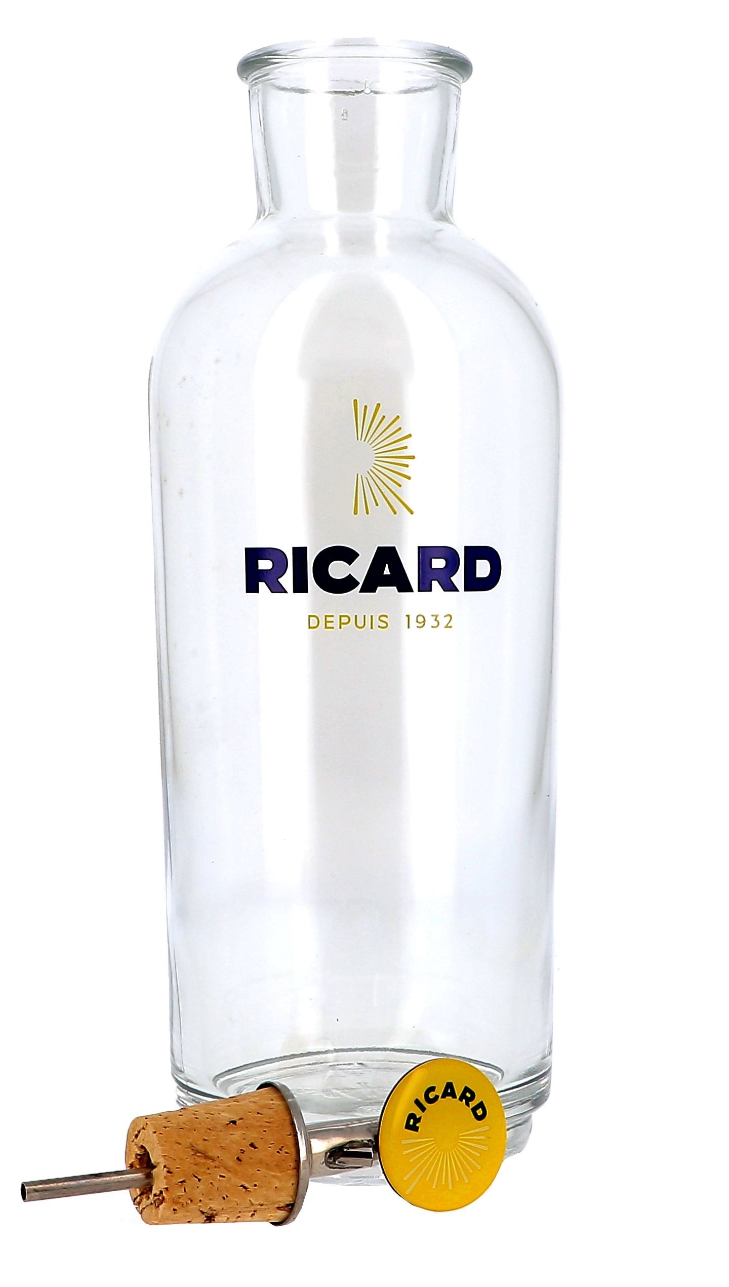 Glazen Karaf voor water bij Ricard 1 stuk