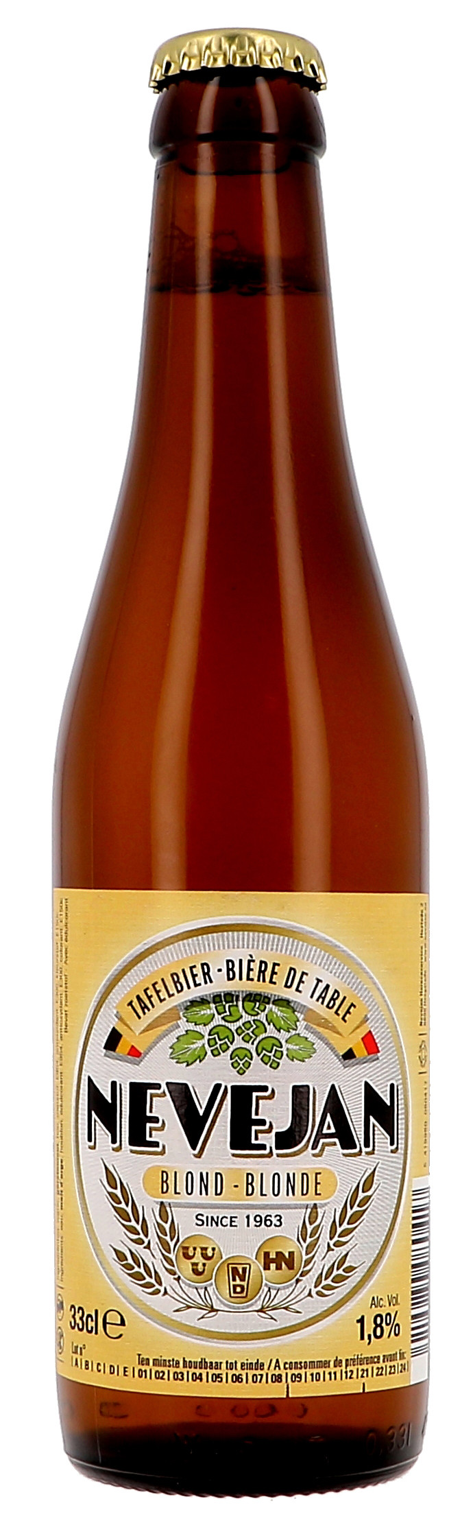 Bière de table Nevejan blonde 33cl 