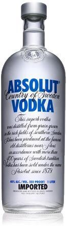 Vodka Absolut Blue 1L 40%