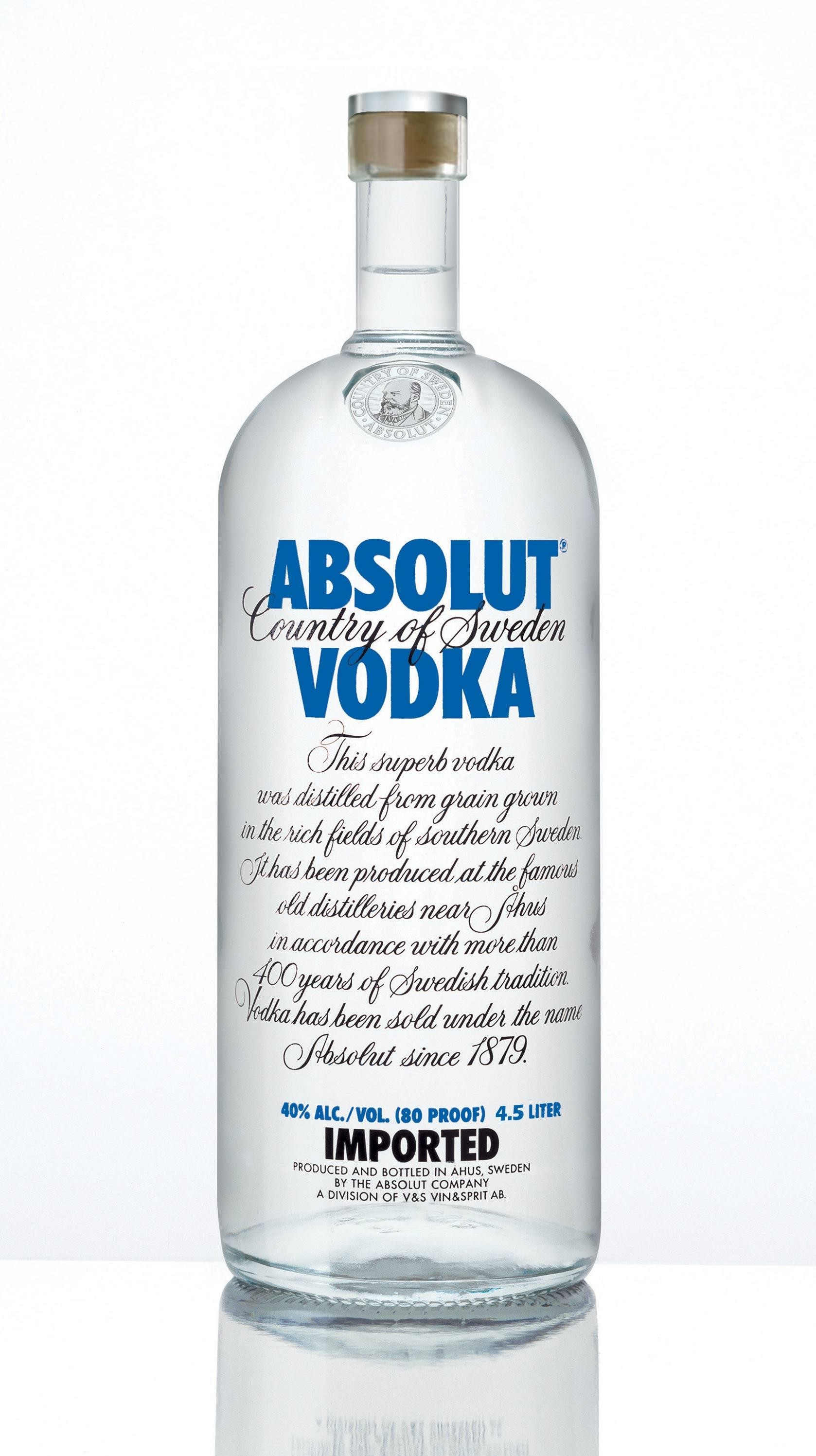 Vodka Absolut Blue 4,5L 40% - Nevejan
