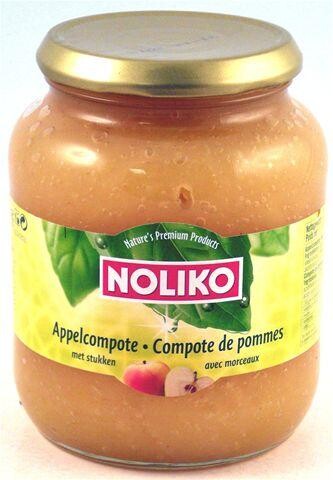 Noliko Compote de Pommes avec morceaux 720gr bocal