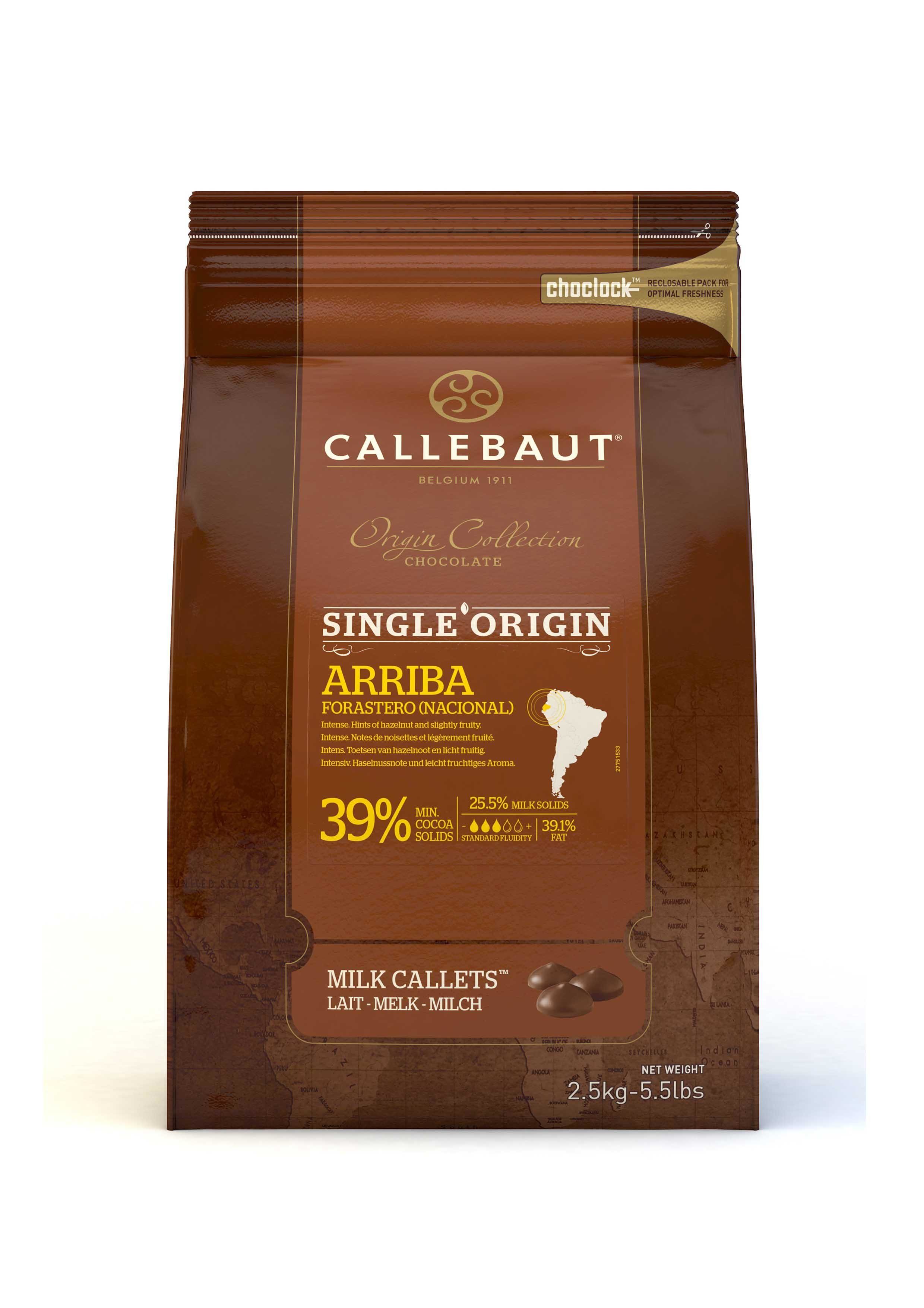 Callebaut Chocolat Arriba lait en callets 2,5kg