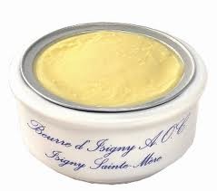 Pot de porcelaine avec portion de beurre en coupelle 25gr Beurre D'Isigny