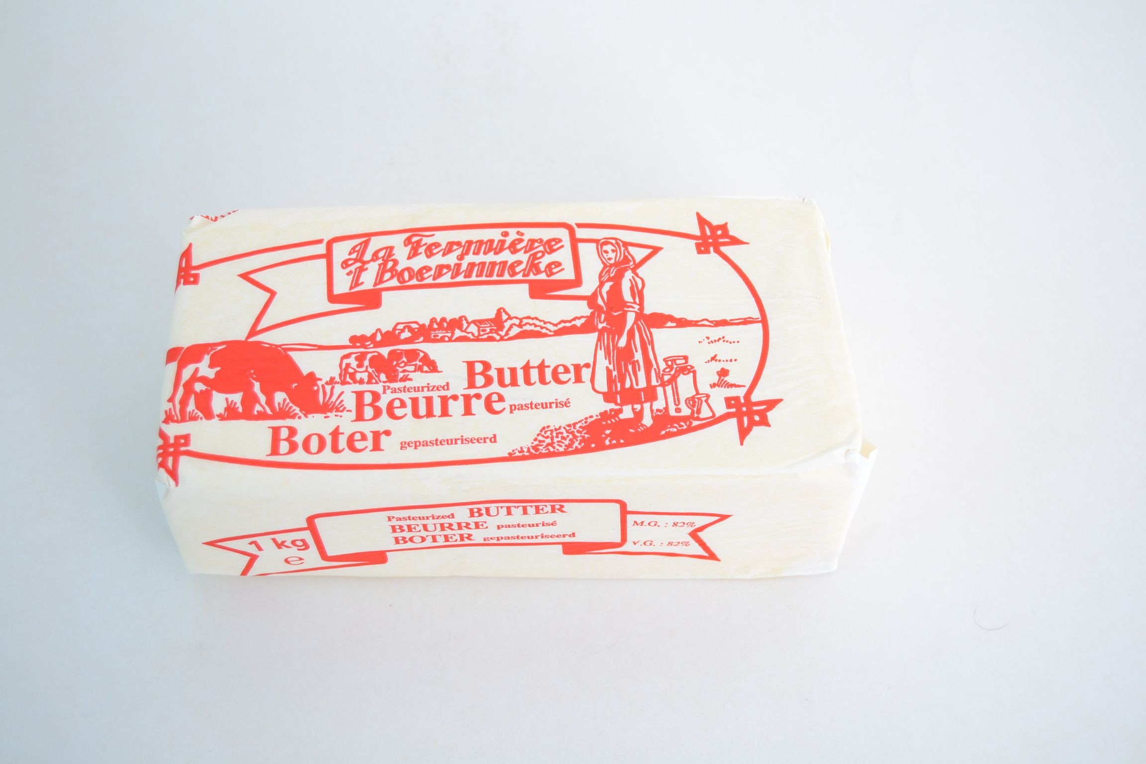 Beurre frais La Fermière 5kg bloc
