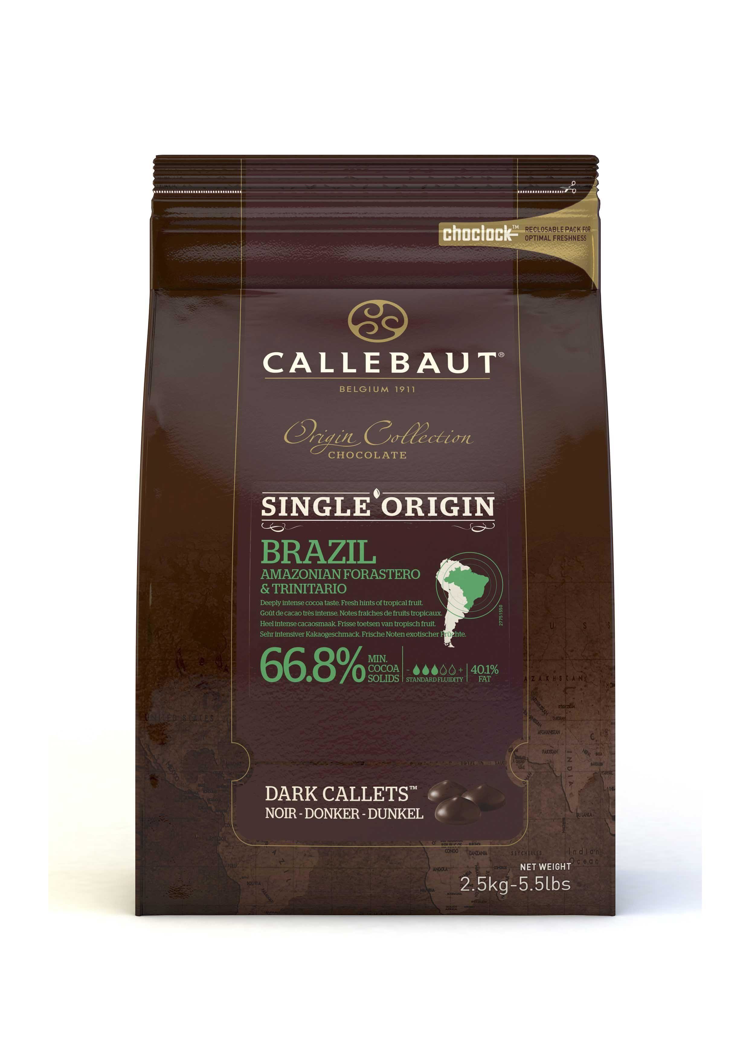 Callebaut Brazil chocolat fondant callets 2,5kg