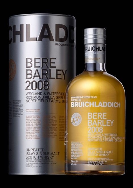 Bruichladdich 2008 Bere Barley 70cl 50% Islay Single Malt Whisky Ecosse