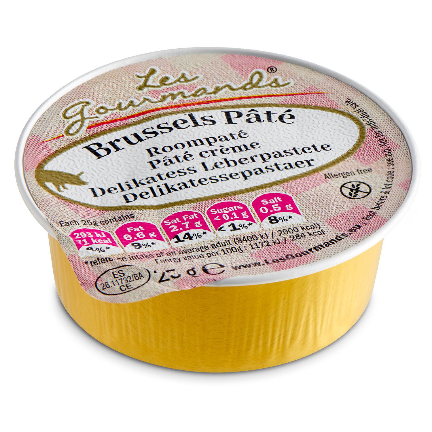 Brussels paté crème en portions individuelles 45x25gr Les Gourmands