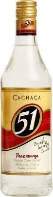 Cachaca 51 Pirassununga 1L 40% base pour Caipirinha