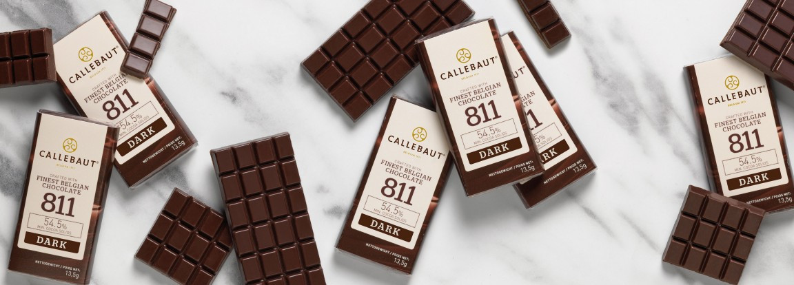 Callebaut Napolitains Chocolat 811 Noir 75pc emballé individuelle