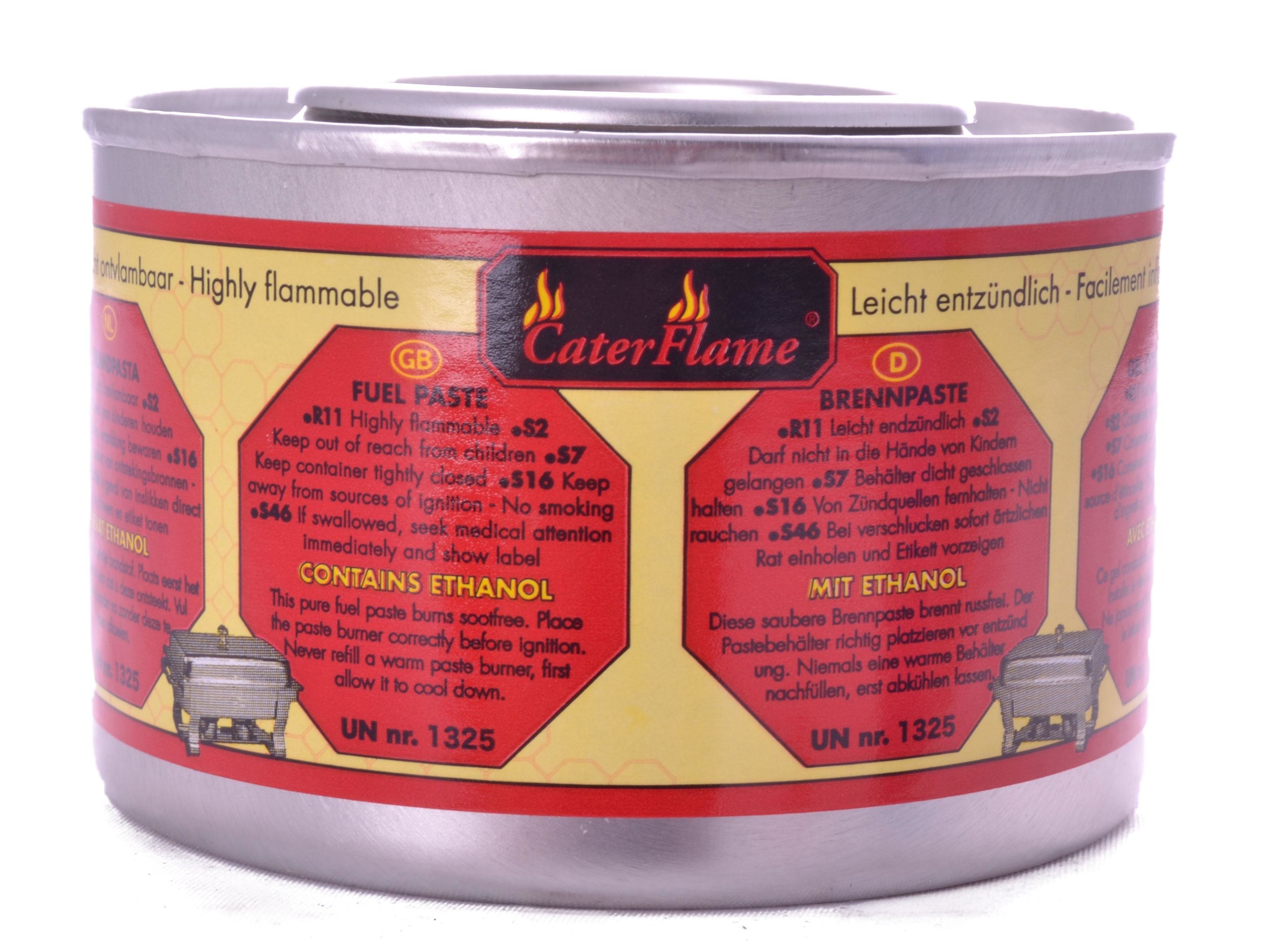 Gel combustible fondue - barbecue 200gr 24 pieces CaterFlame