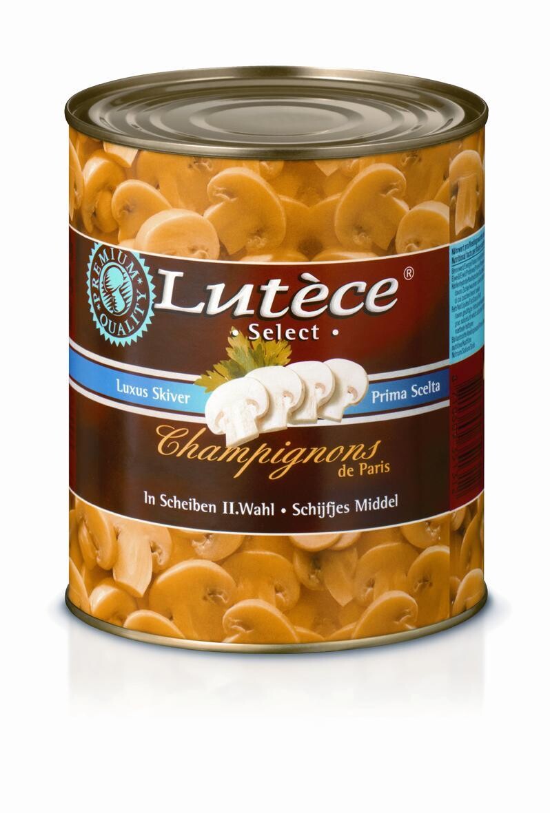 Lutece Champignons schijfjes Middel Medium 1L blik