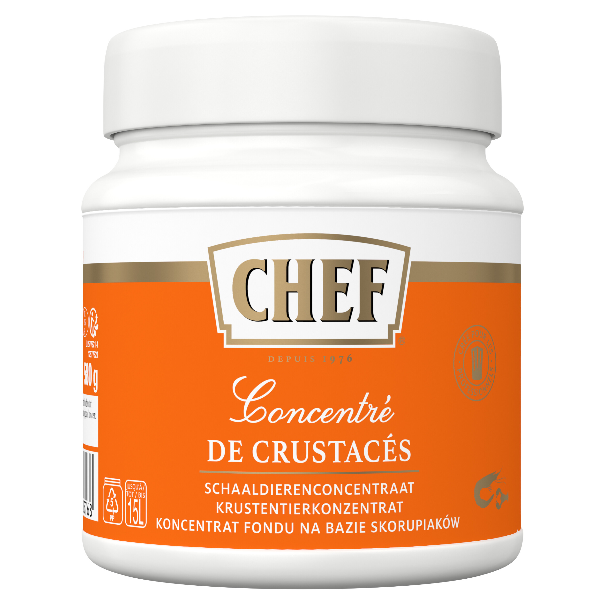 Chef concentré de crustacés en pate 580gr Nestlé Professional