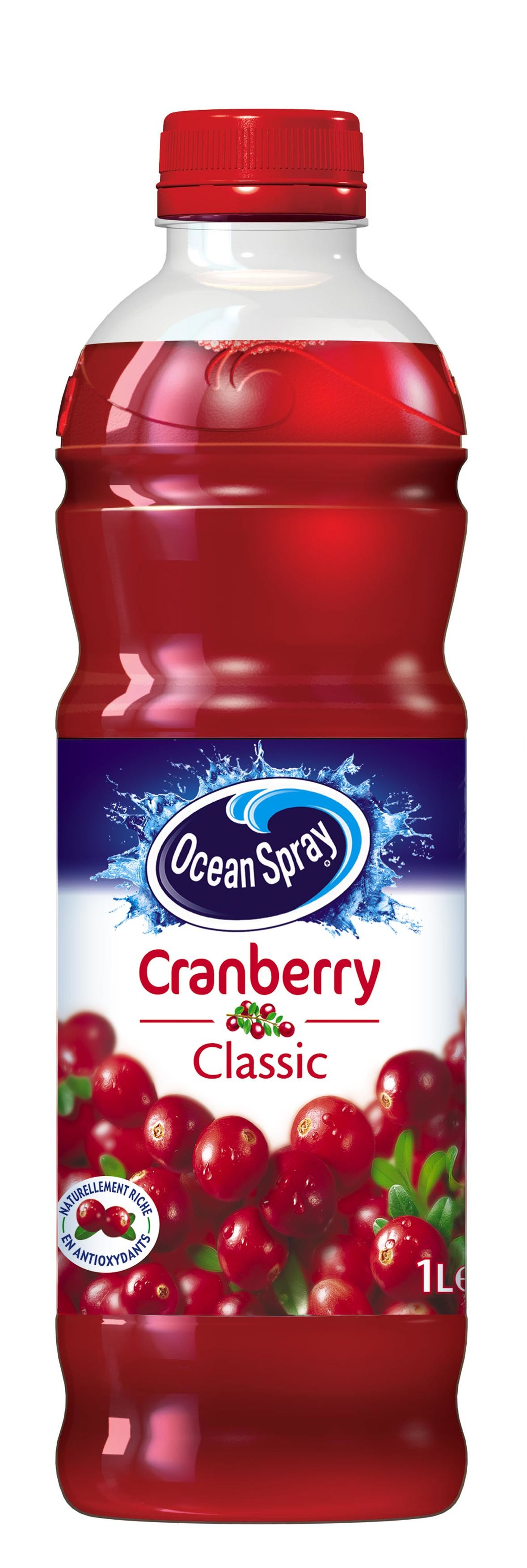 Jus canneberges(Cranberry) Ocean Spray 1L PET 