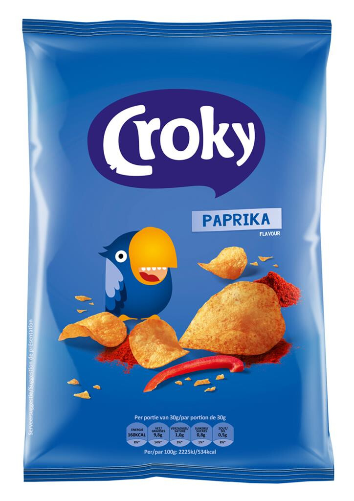 Croky Chips Classiques Paprika 100gr