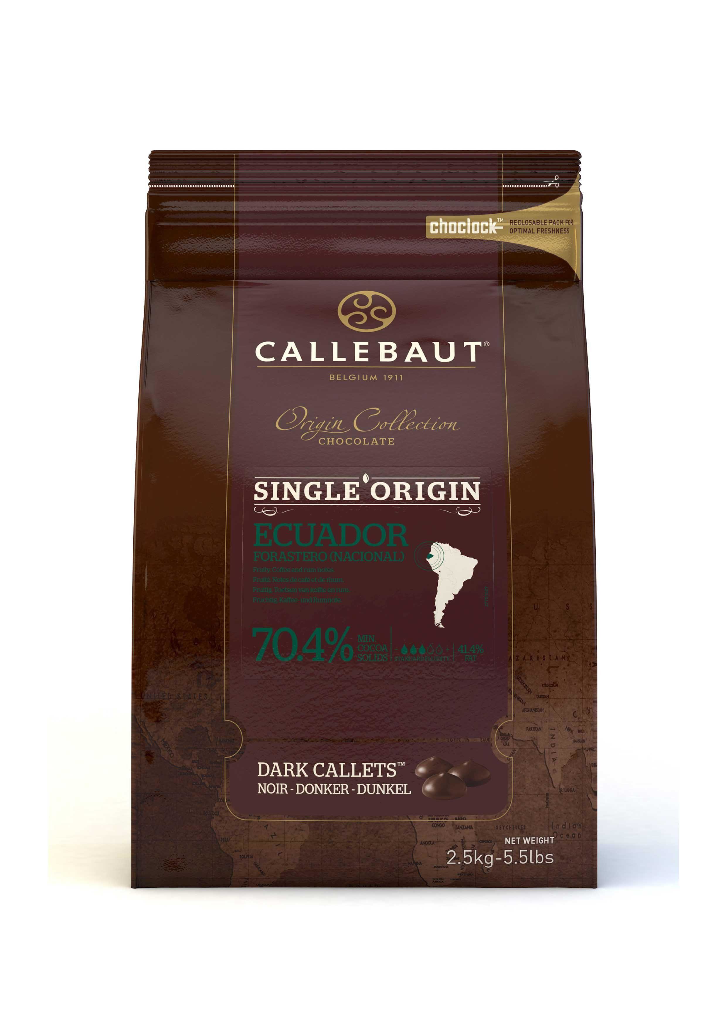 Barry Callebaut Pastilles chocolat noir Sao Thomé fondant 2,5kg callets