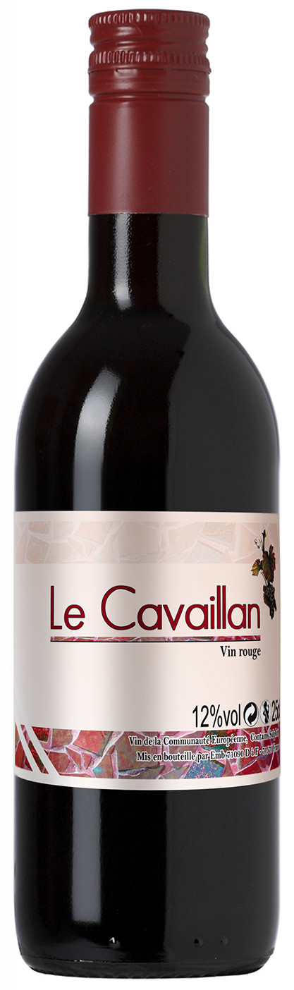Le Cavaillon vin rouge 25cl bouteille capsule à vis