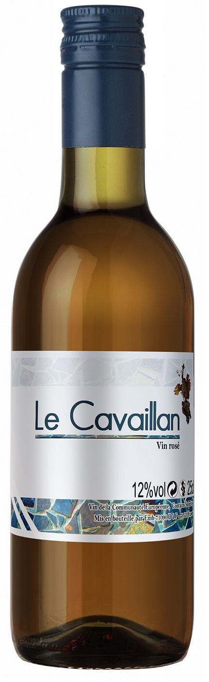 Le Cavaillon vin rosé sec 25cl bouteille capsule à vis