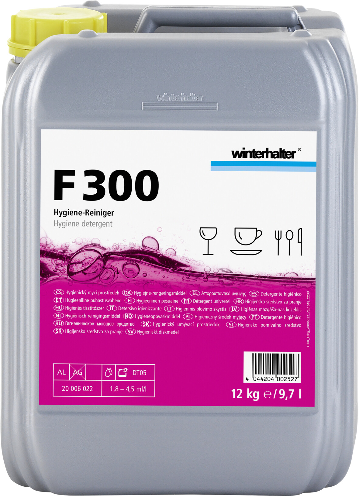 Winterhalter F300 détergent universel liquide 12kg