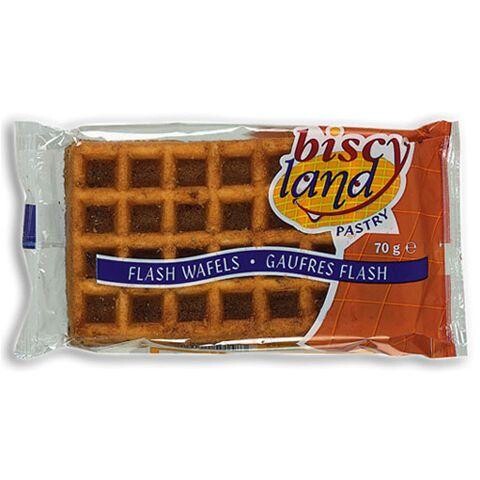 Gaufre Flash 70gr 24x2pc emballe individuelle Biscyland