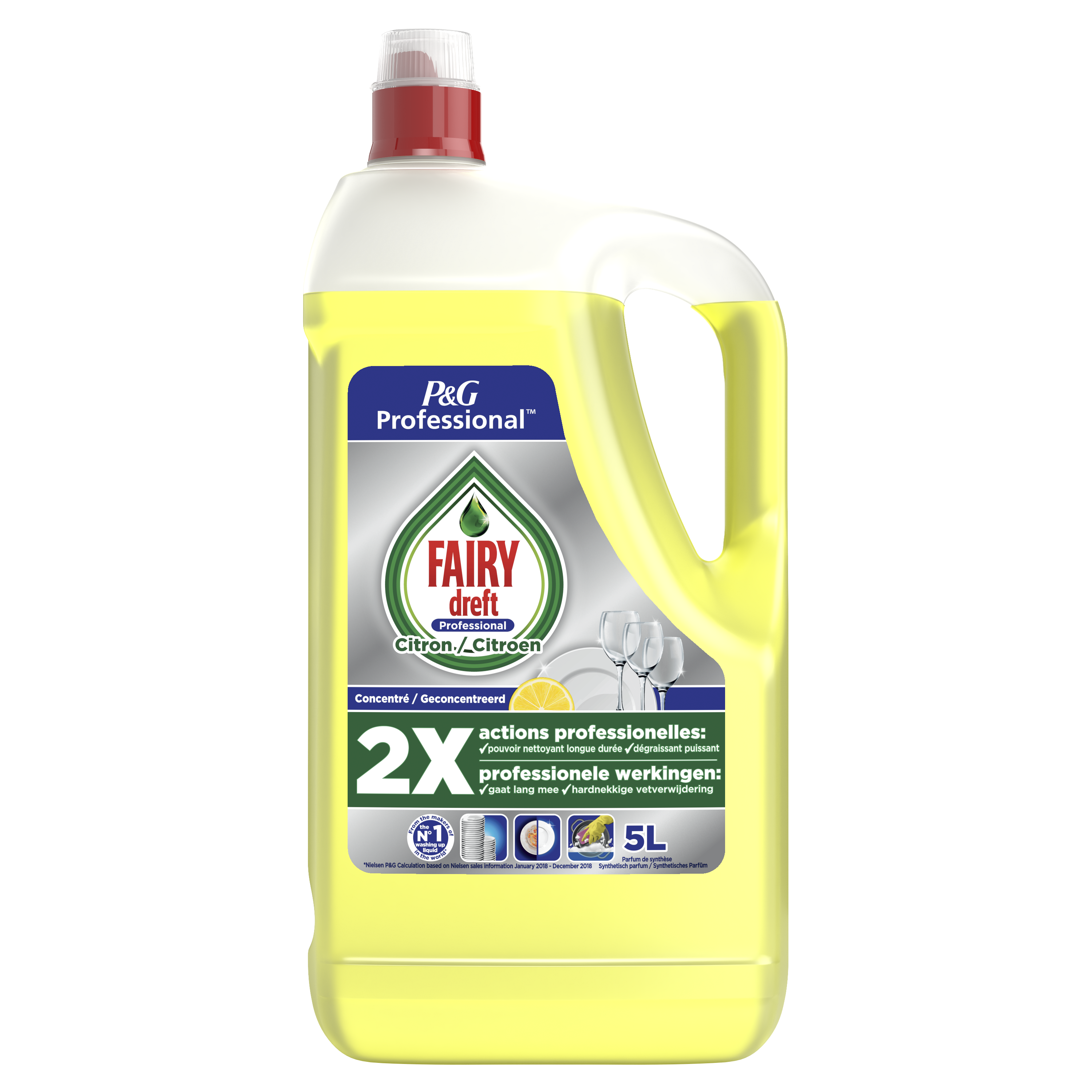 Dreft Citron detergent vaisselle manuelle 5L P&G Professional