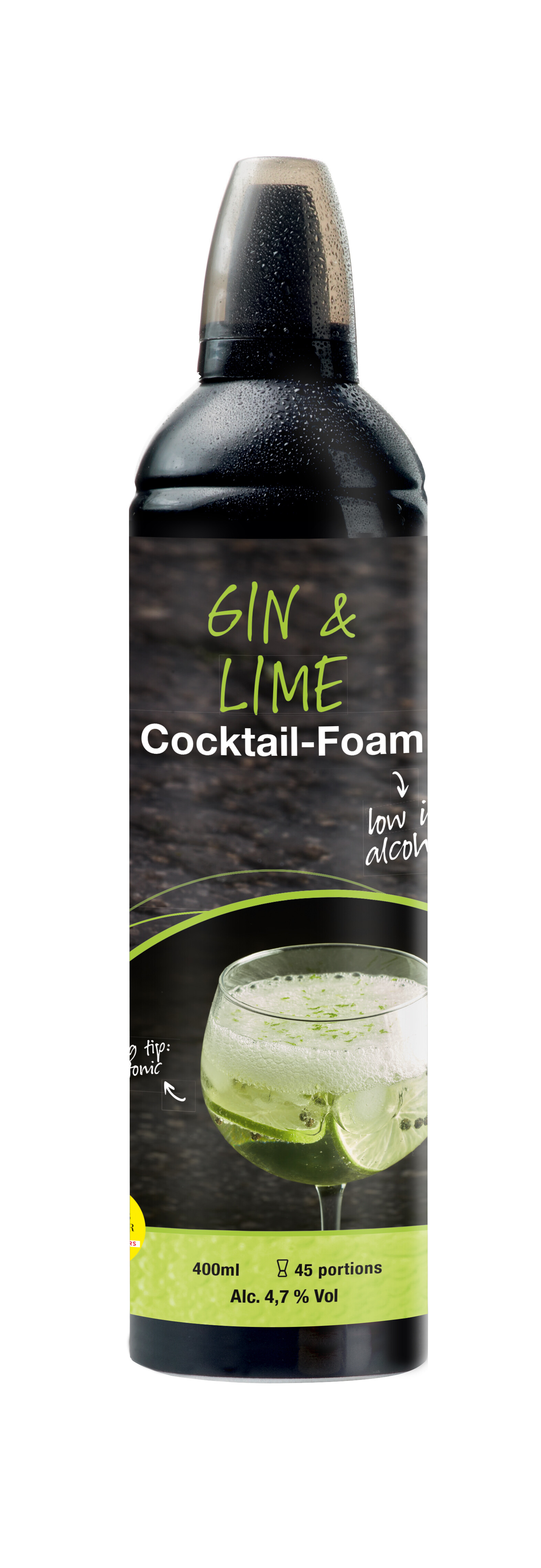 Cocktail EasyFoam Gin & Citron Vert 400ml R&D Food Revolution by Didess