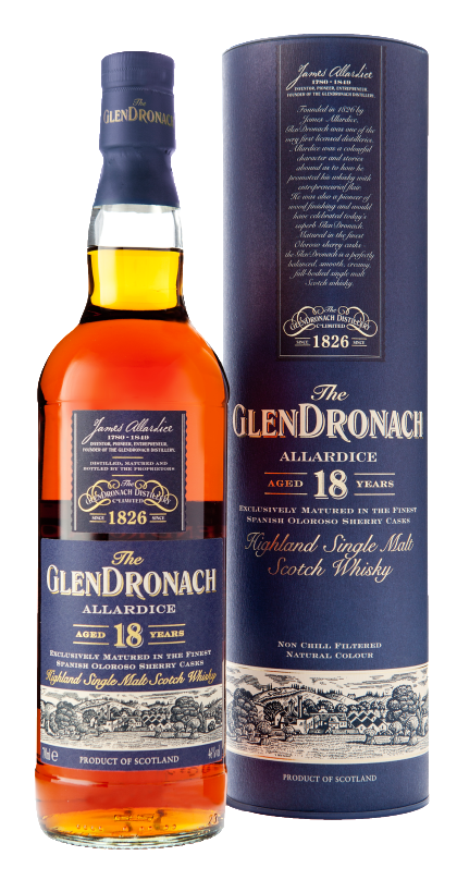 The GlenDronach 18 Ans d'Age Allardice 70cl 46% Highland Single Malt Scotch Whisky 