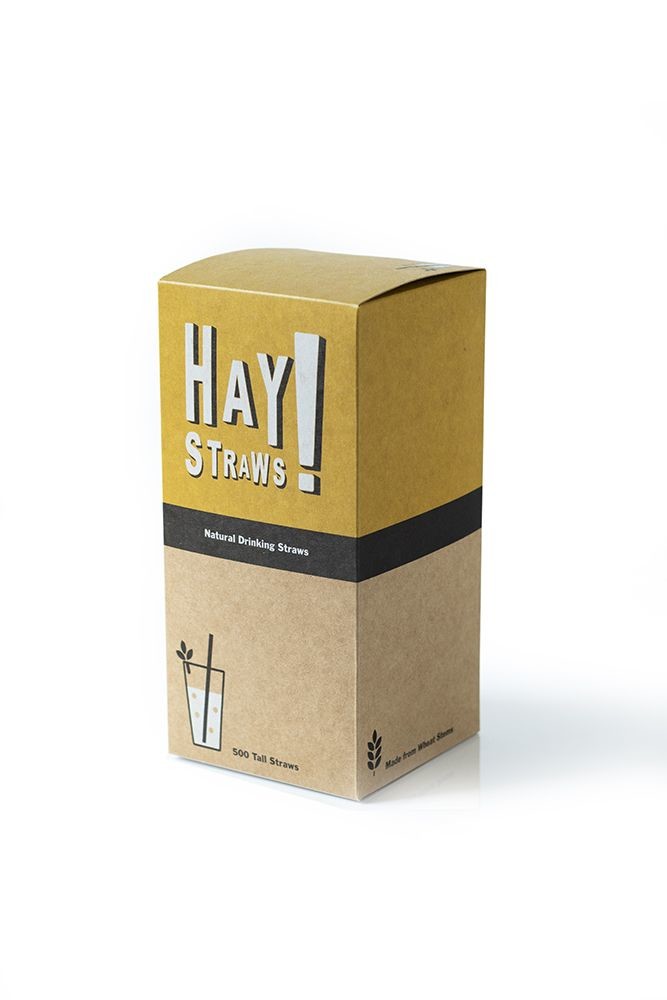 Hay! Straws Pailles de Blé compostable 20cm 500pc