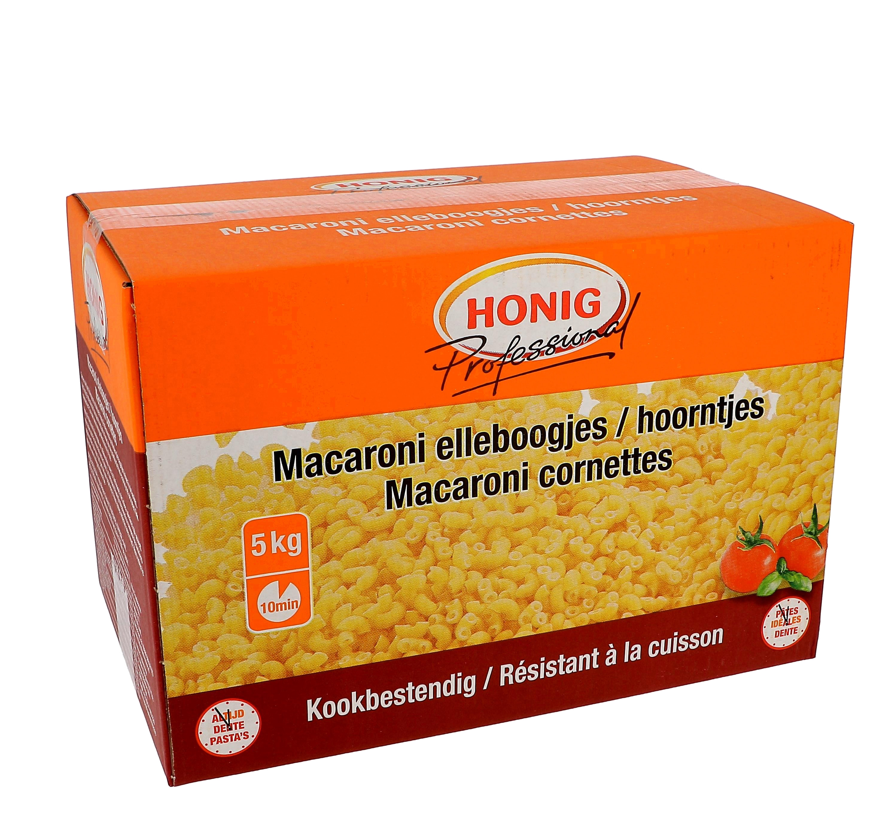 Honig pates cornettes(macaroni) 5kg resistant à la cuisson