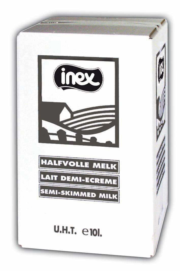 Inex lait demi écrémé UHT 10L Bag in Box