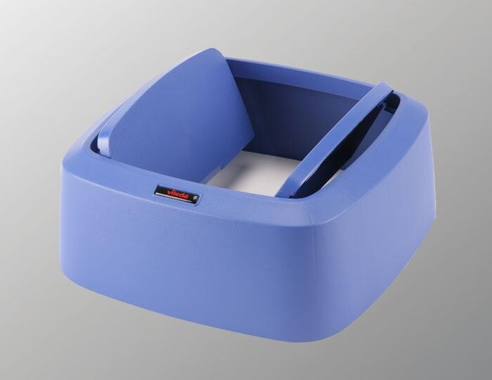 Vileda Couvercle Swing bleu poubelle Iris Line carré 1pc