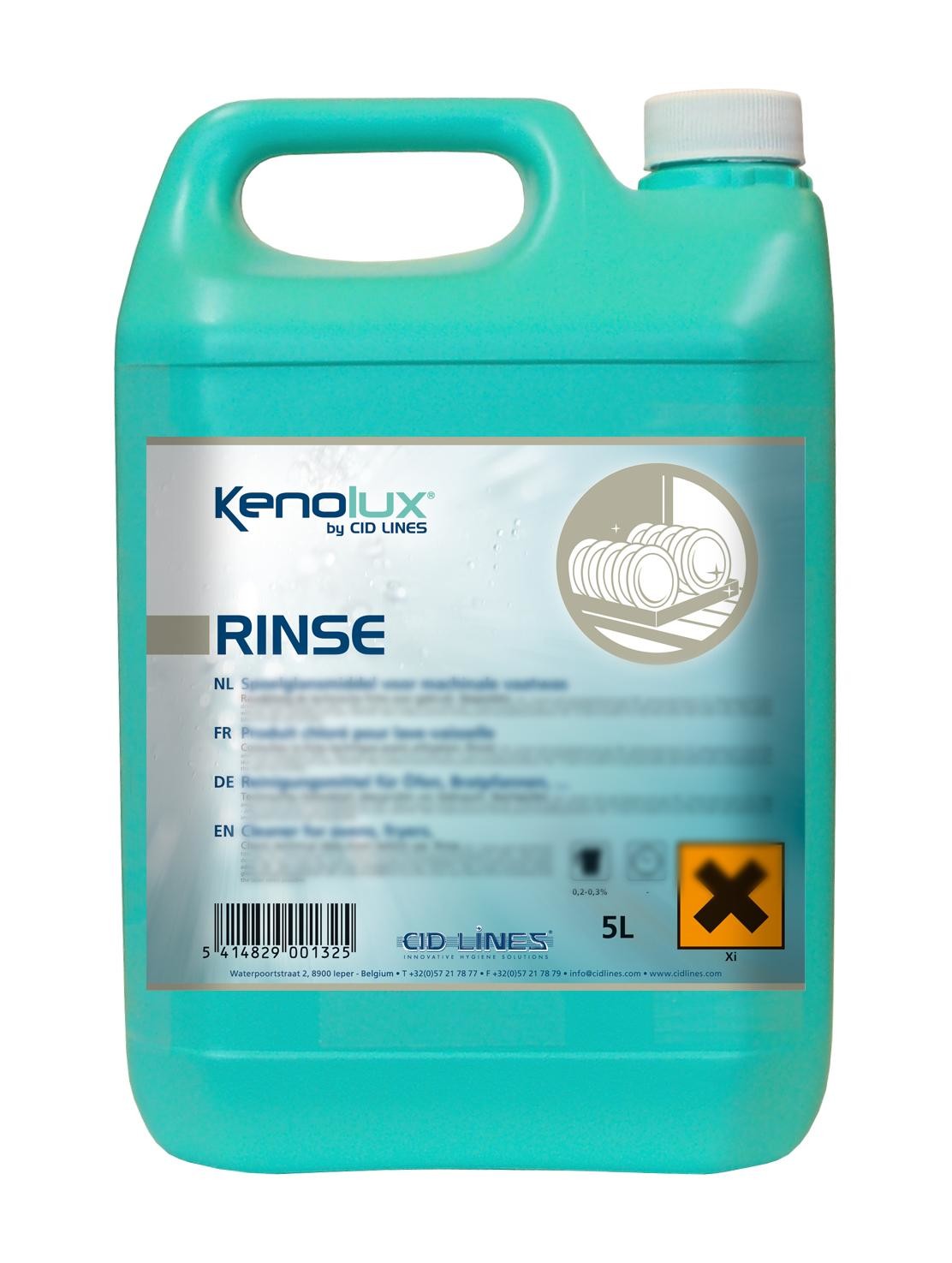 Kenolux Rinse 5L liquide rinçage pour les lave-vaisselles Cid Lines