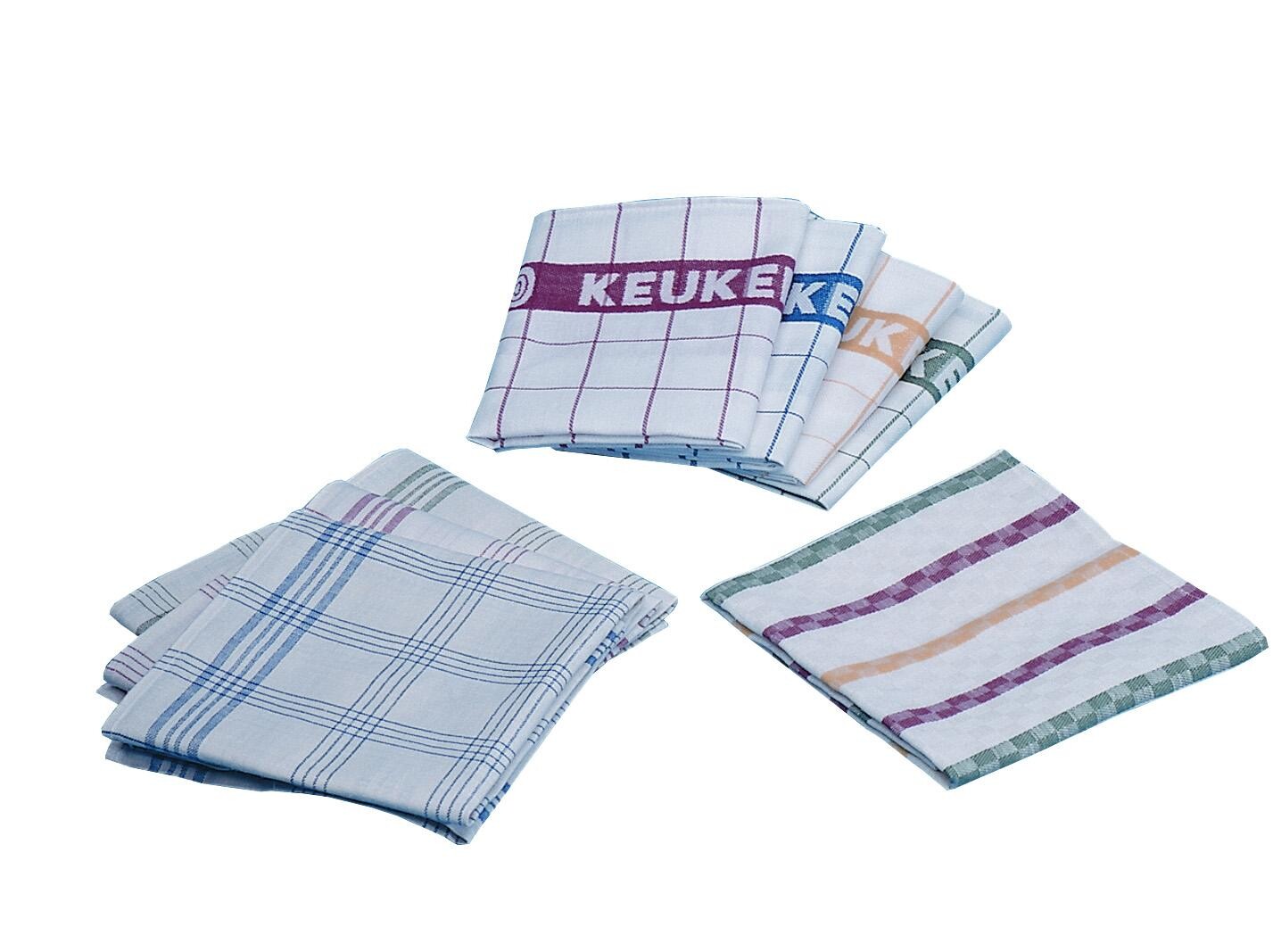 Essuies de Cuisine Vaiselle 100% Coton 68x78cm 6pc