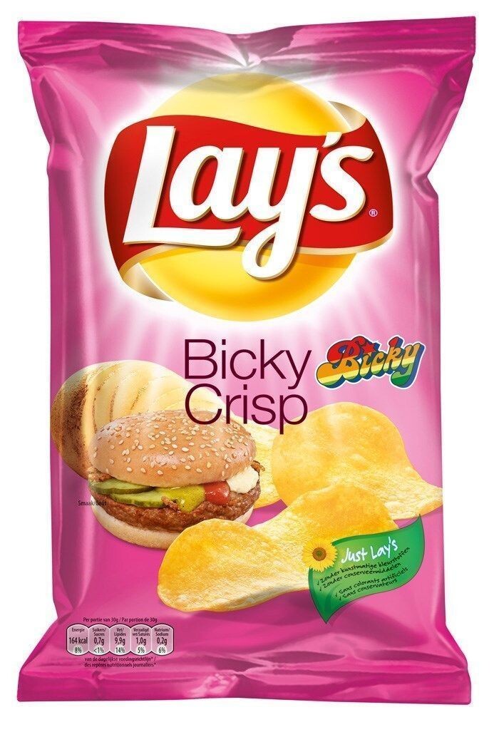 Lays Crispy Chips Crisp Bicky Burger 20x40gr