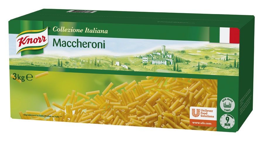 Knorr pates Maccheroni macaroni 3kg Collezione Italiana
