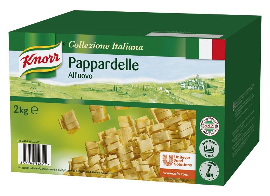 Knorr pates Pappardelle all'uovo 2kg Collezione Italiana