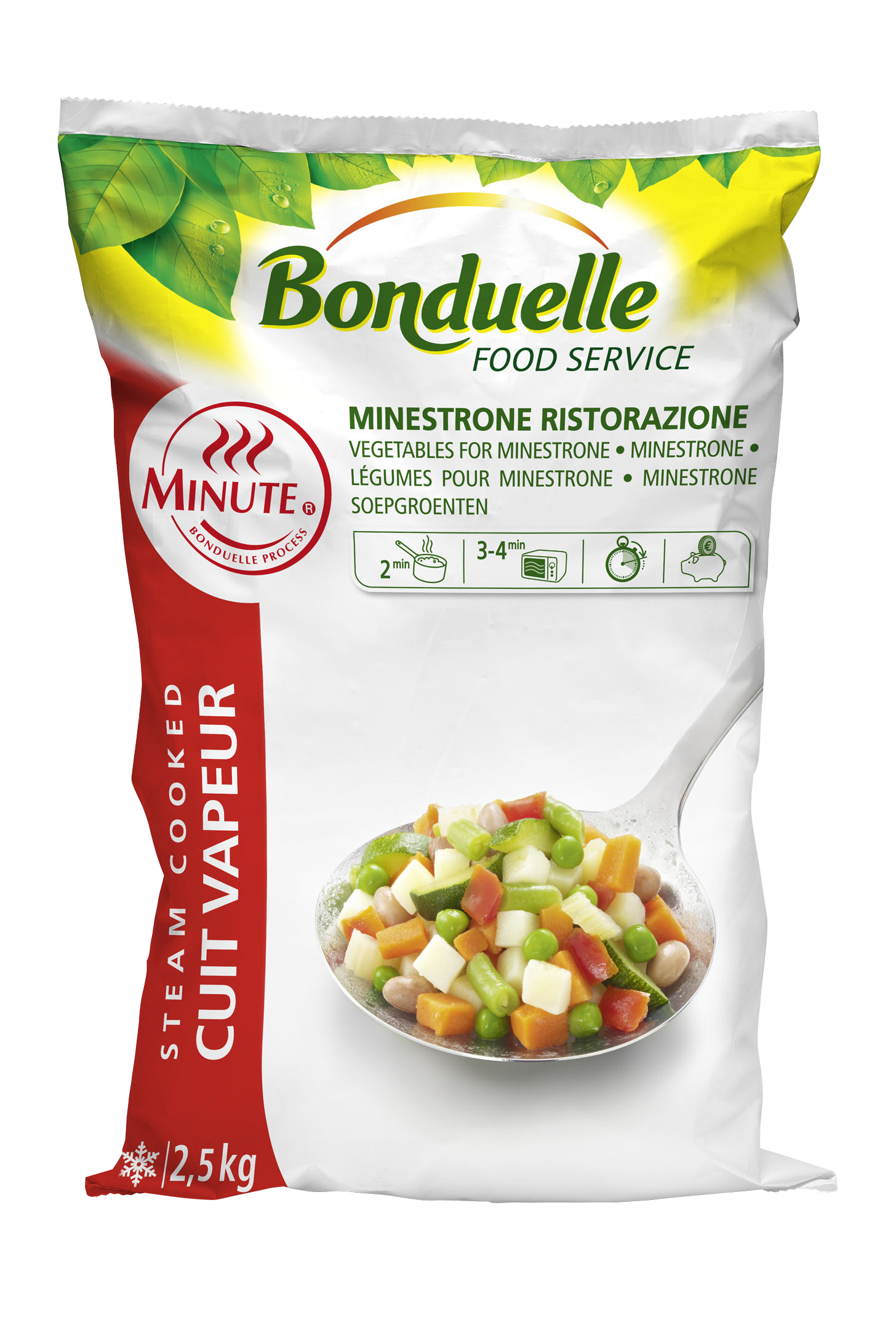Légumes pour Minestrone 2.5kg Bonduelle Food Service Surgelées