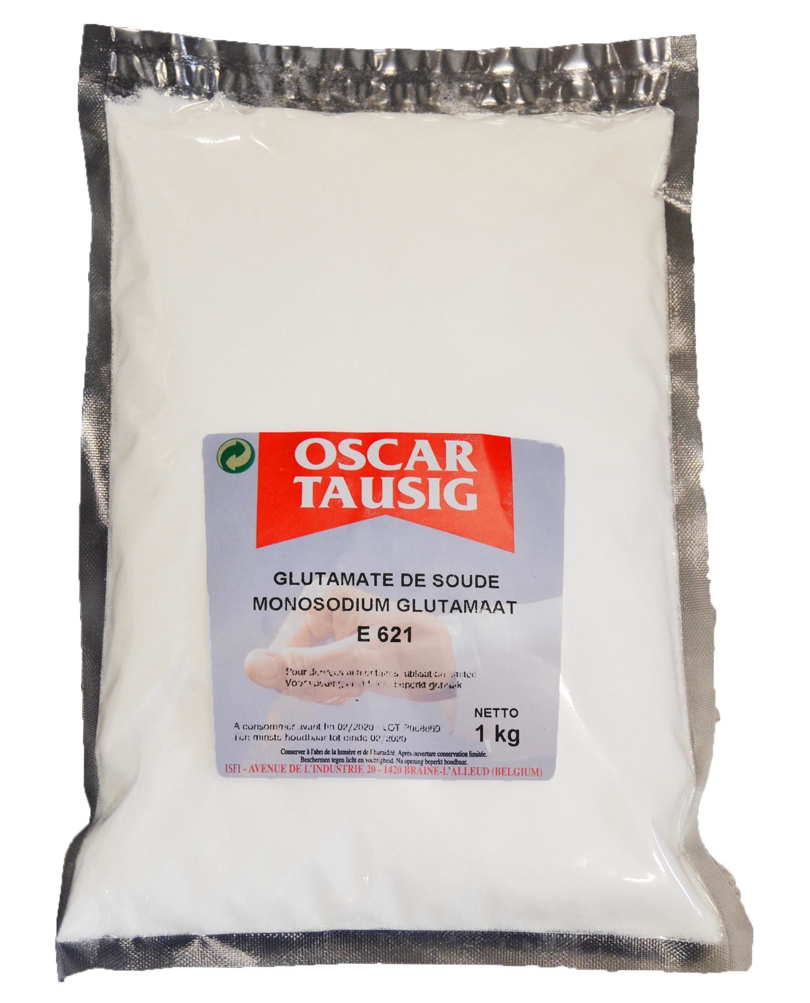 Oscar Tausig Glutamate de Soude E621 additif 1kg en sac Alu Isfi