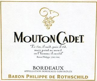 Mouton Cadet rouge Bordeaux Baron Philippe de Rothschild
