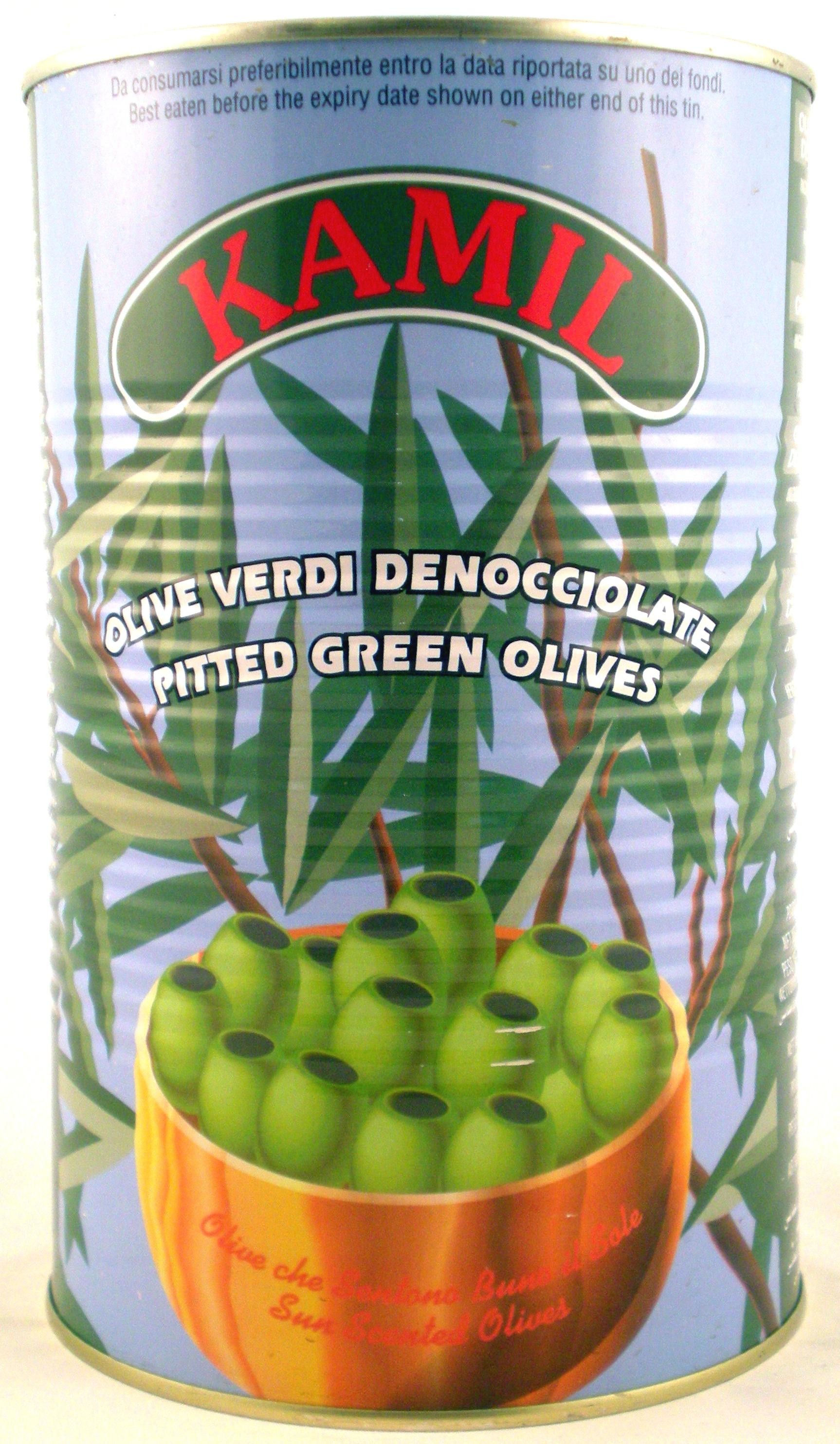 Olives vertes dénoyaytées 5L 30/33 boite
