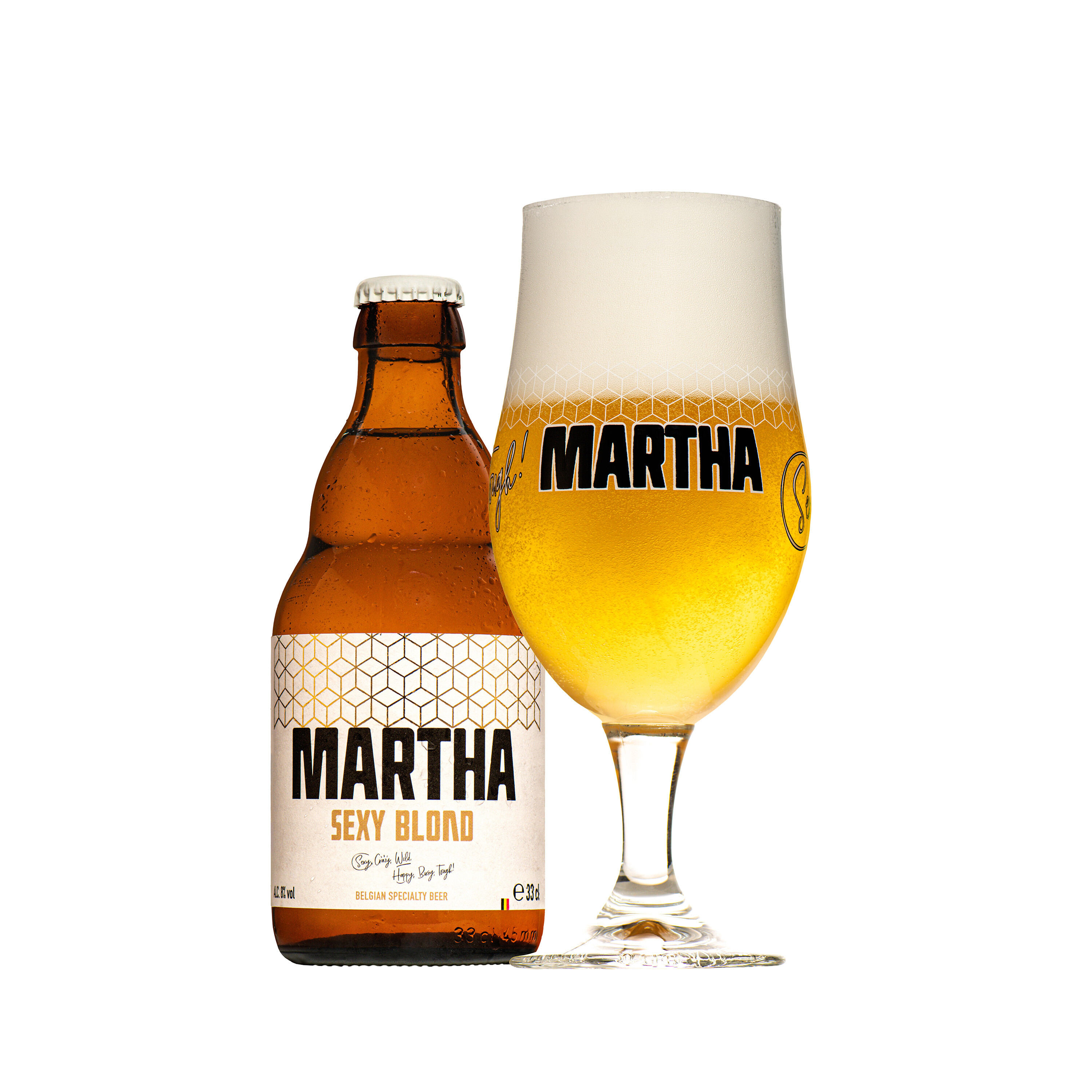 Martha Sexy Blond Bière 8% 33cl The Brew Society Heule