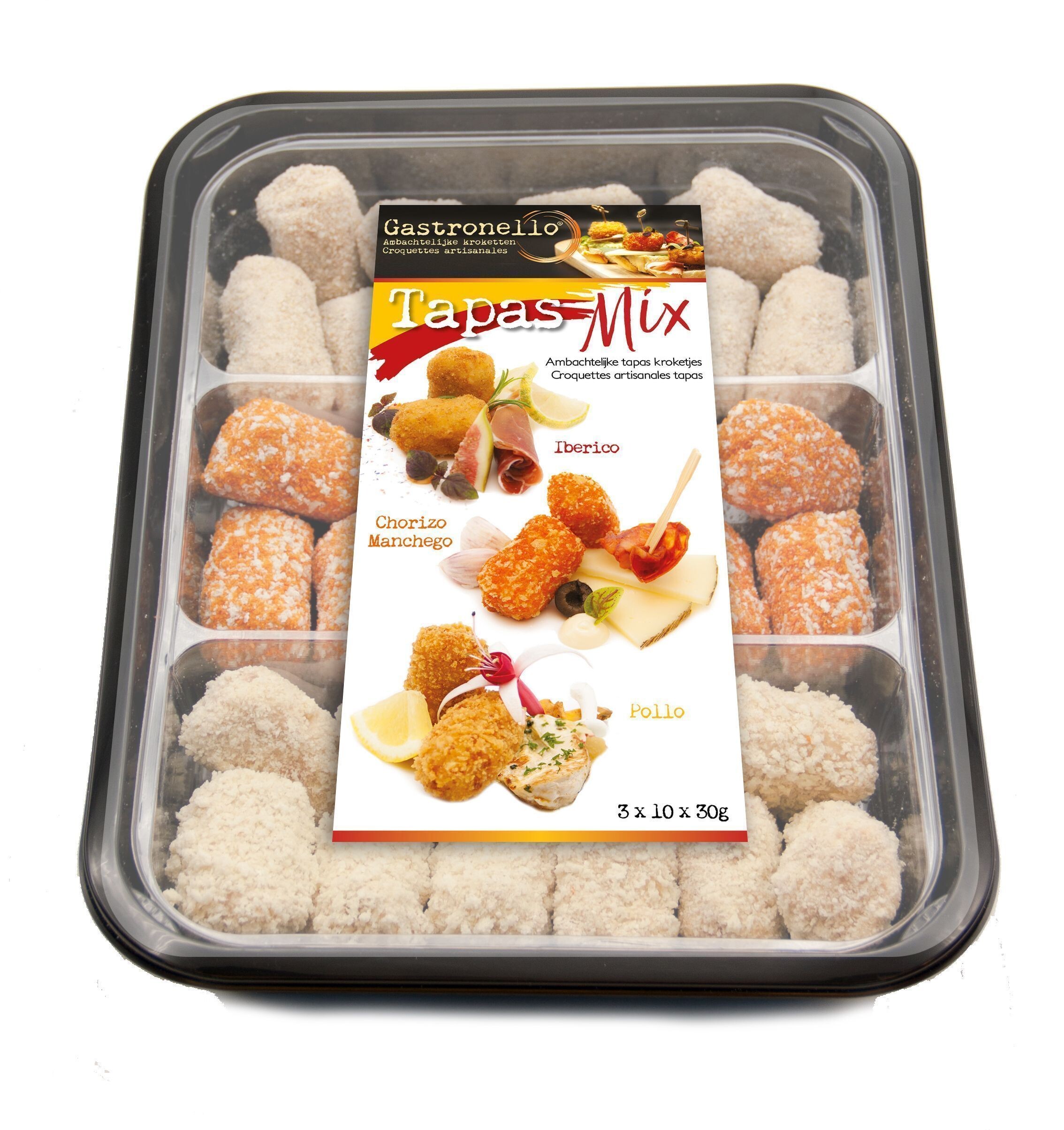 Gastronello Croquettes Tapas Mix Artisanales 3x10x30gr Surgelés