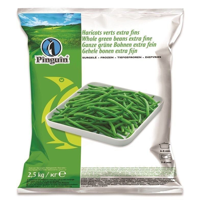 Pinguin Haricots Verts Extra Fins 2.5kg surgelé