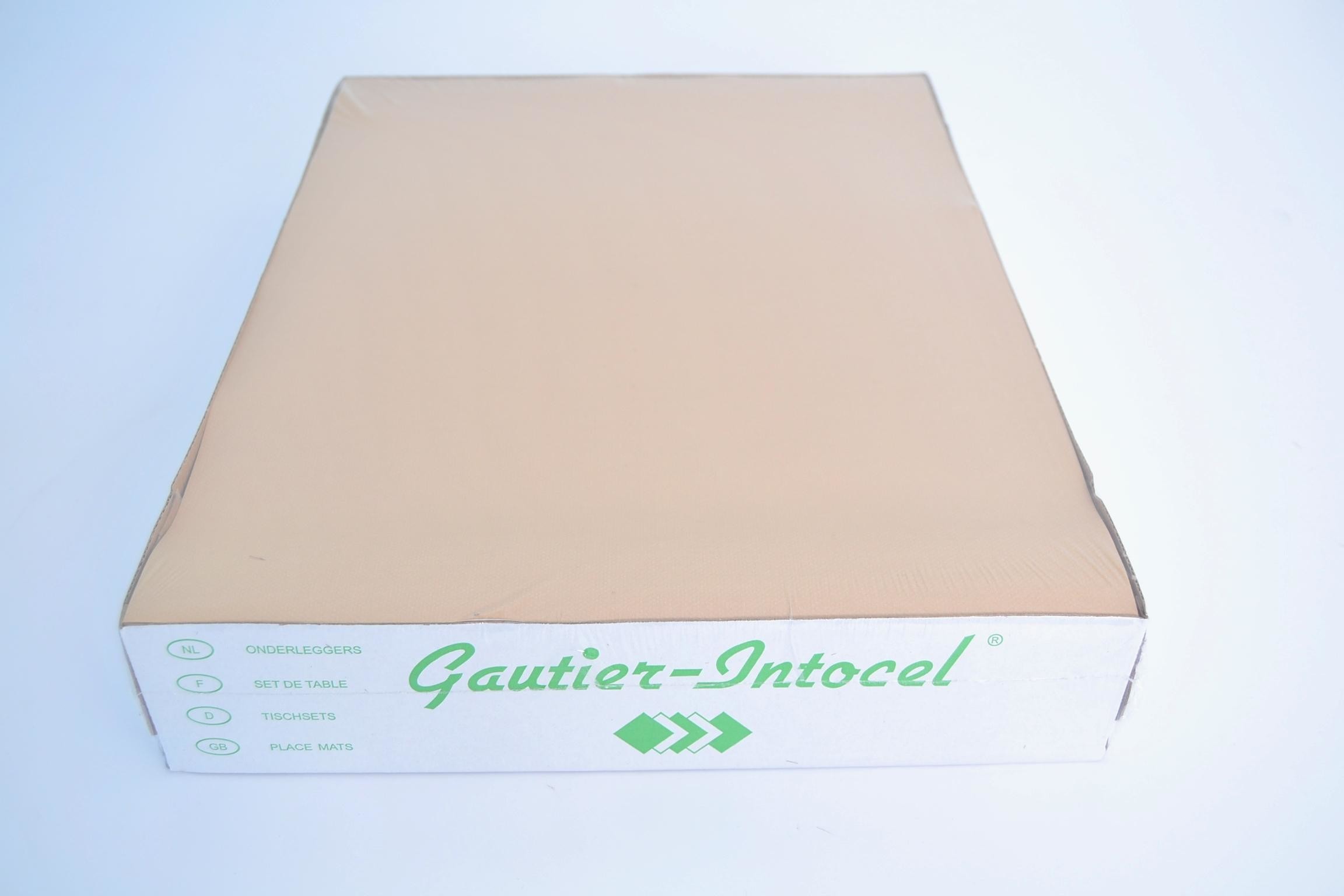 Placemats zand 30x39cm 500st Gautier Intocel