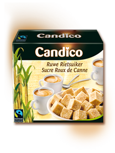Sucre roux de canne en morceaux 1kg Candico